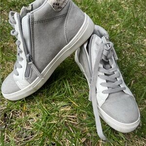 Gray High-Top Women's Sneakers